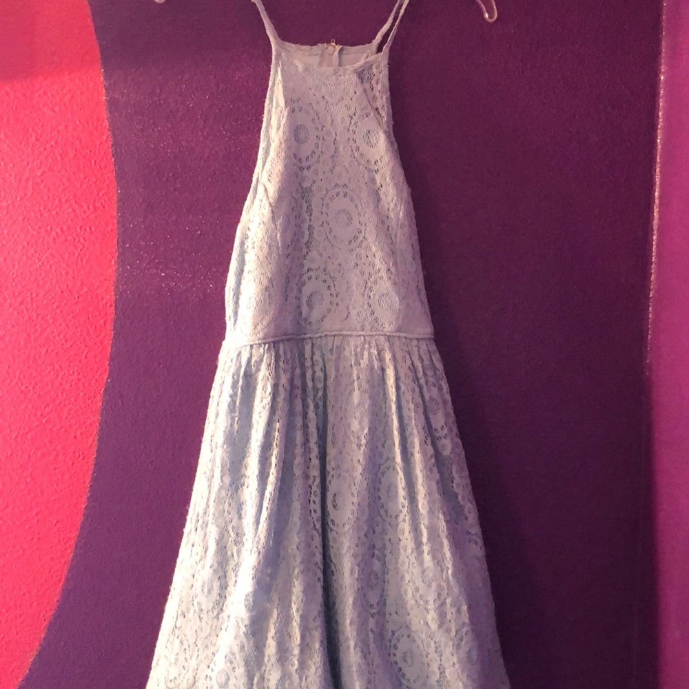 Blue dress short and casual